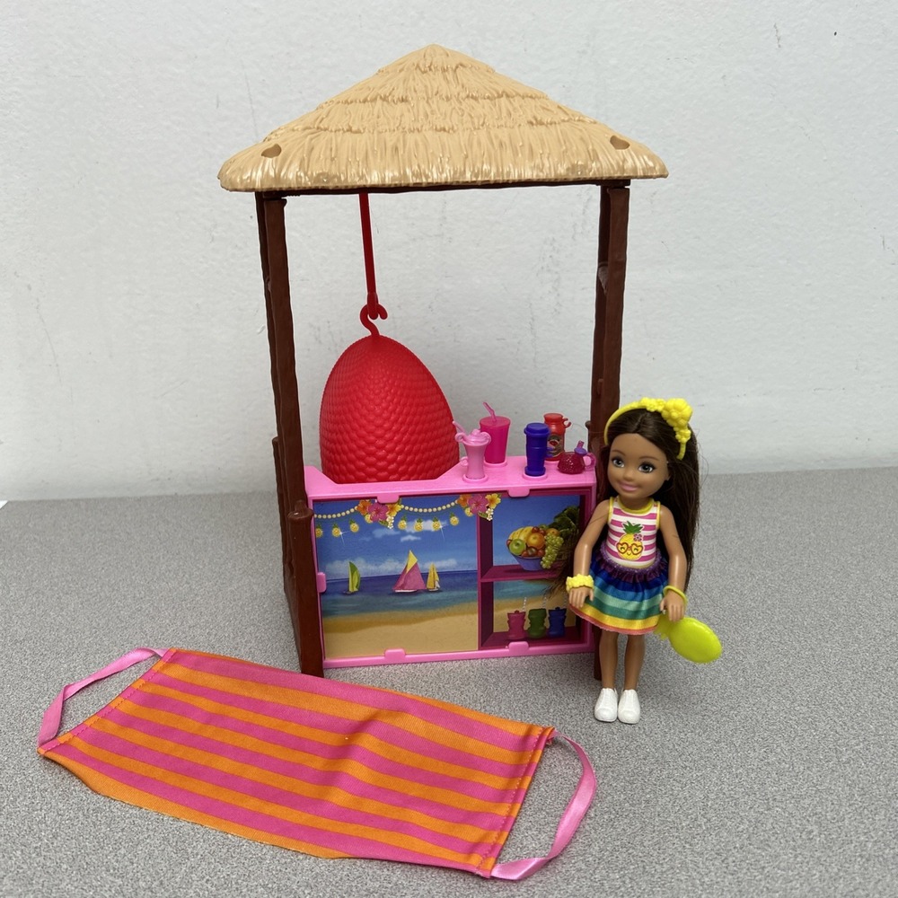 Barbie Chelsea Doll and Tiki Hut Playset Incomplete‎
